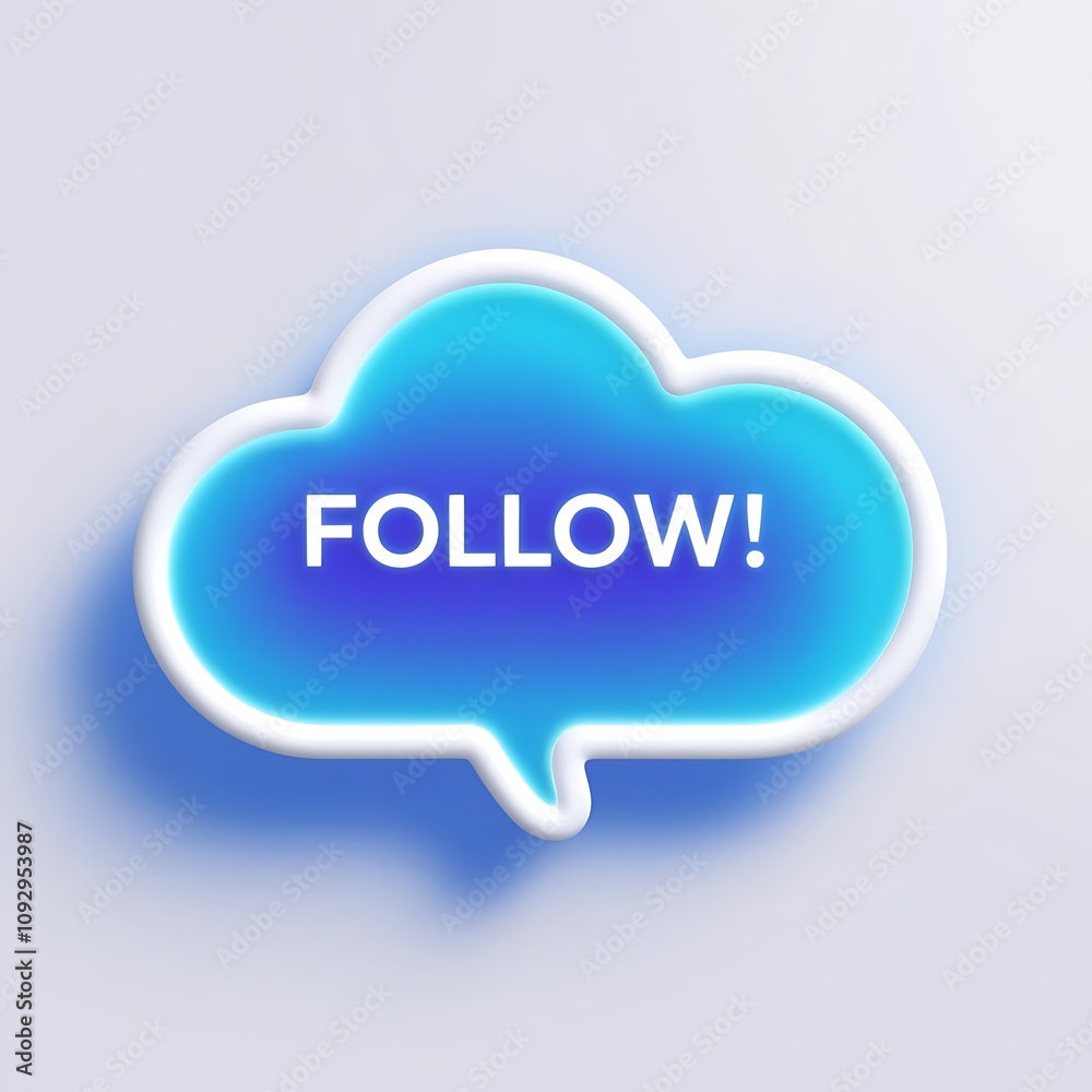 Neon Follow Sign: A Bright Call to Action Neon Follow Sign: A Bright Call to Action