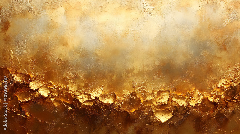 Golden Texture: Abstract Art in Gold and Silver Hues Golden Texture: Abstract Art in Gold and Silver Hues