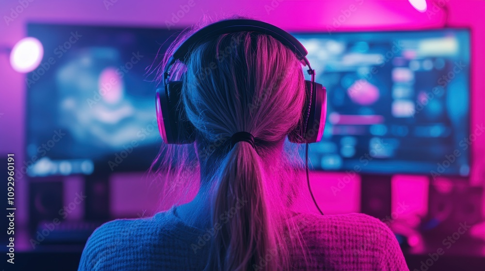pro gamer man in headphones live streaming while playing online computer game, neon lights, esports, gaming, monitor, play, young, player, internet, enjoyment, cyber, pro gamer man in headphones live streaming while playing online computer game, neon lights, esports, gaming, monitor, play, young, player, internet, enjoyment, cyber,