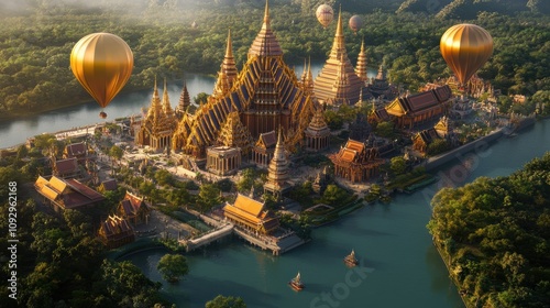 Exploring the gigapixel model of king rama ix park a stunning visual journey through nature's beauty