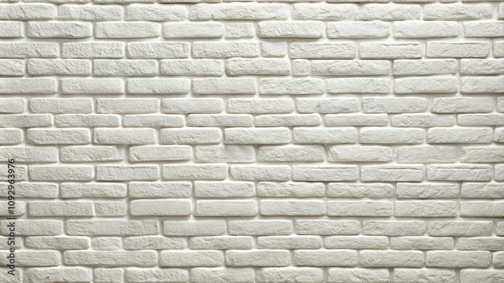 Obraz premium White textured brick background. Generative Ai. 