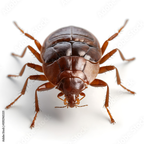 cockroach isolated on white