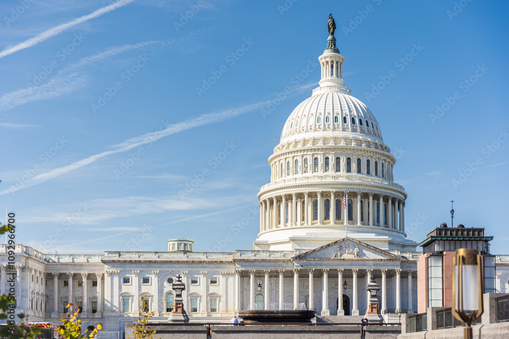 Naklejka premium The East Front of the United States Capitol in Washington, DC.