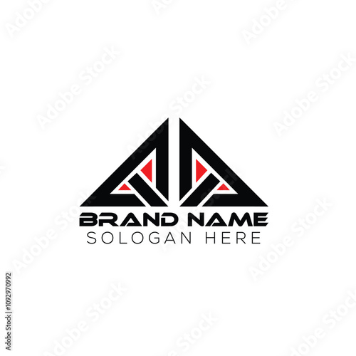QQ triangle letter logo design with triangle shape. QQ triangle logo design monogram. QQ triangle vector logo template with red color. QQ triangular logo Simple, QQ triangle logo design monogram.