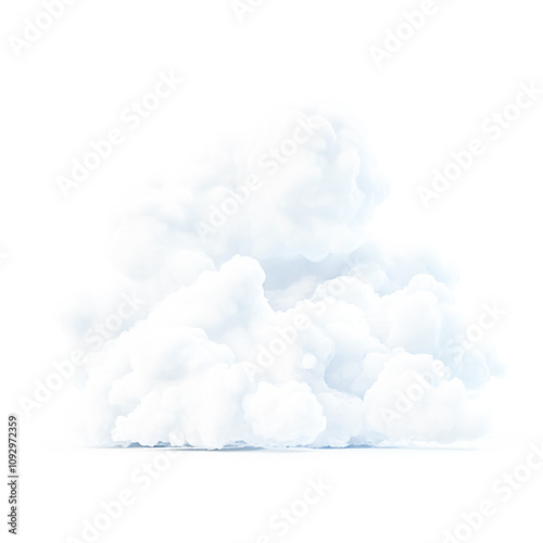 cloud isolated on a white background photo