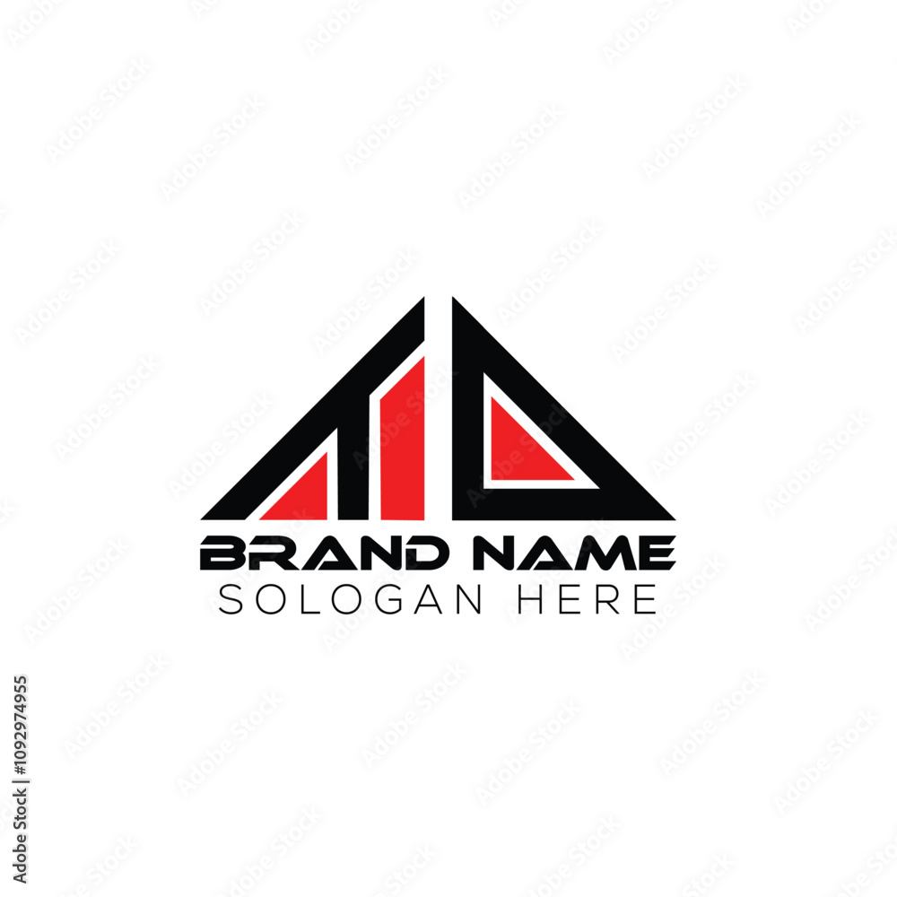 TO triangle letter logo design with triangle shape. TO triangle logo design monogram. TO triangle vector logo template with red color. TO triangular logo Simple, Elegant, and Luxurious Logo. TO