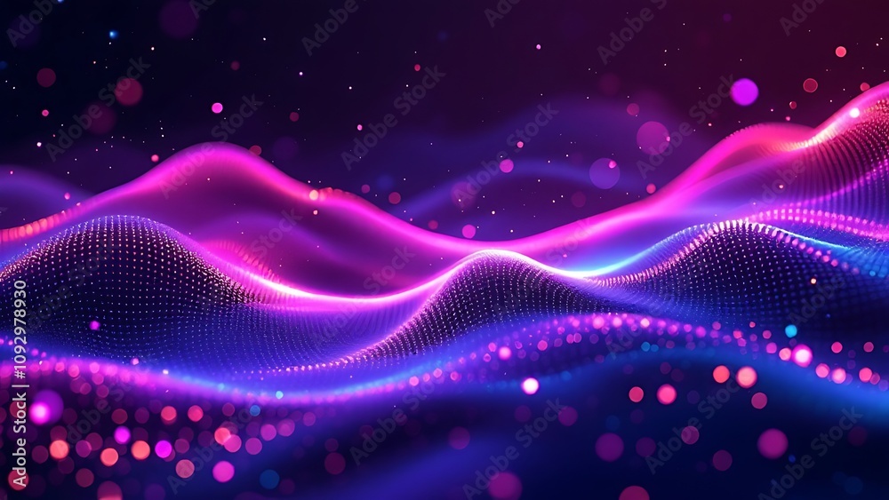 Obraz premium Quantum processing. Deep learning artificial intelligence. Future new technology for business or science presentation. Vector background