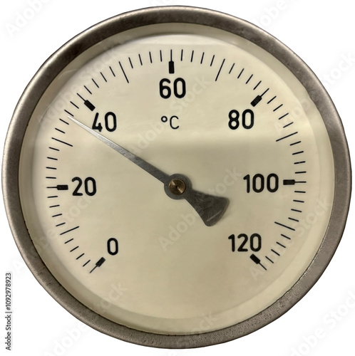 isolated industrial thermometer 