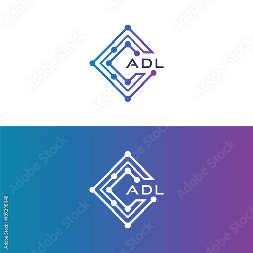 adl tech initial logo design icon for technology, Digital, Tech business, adl tech logo, adl technology logo
 photo