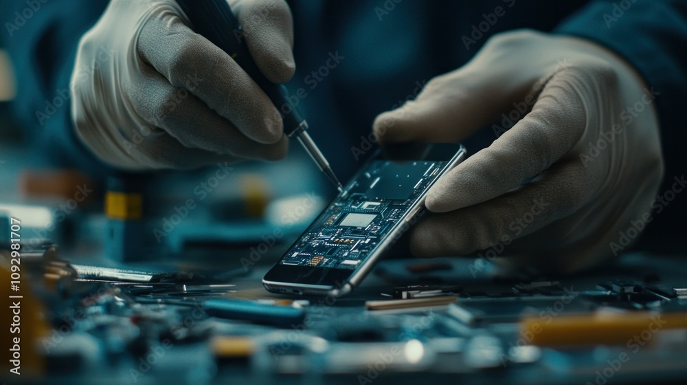 Repairing a Smartphone with Precision Tools Repairing a Smartphone with Precision Tools