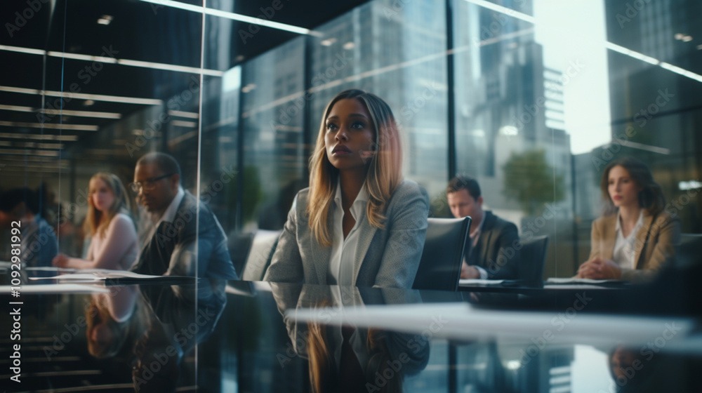 Fototapeta premium Worried Lawyers Client