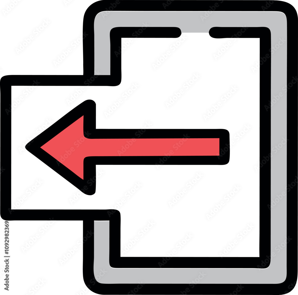 Vector Illustration of Log out icon, Exit icon, Sign out symbol, Log out icon on a transparent background, Exit sign Vector Illustration of Log out icon, Exit icon, Sign out symbol, Log out icon on a transparent background, Exit sign