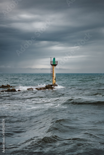 stormy beach