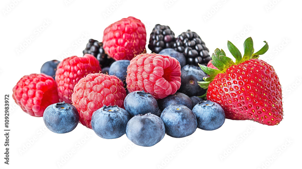 Isolate a colorful pile of fresh berries kitchen counter food photography bright environment close-up healthy eating Isolate a colorful pile of fresh berries kitchen counter food photography bright environment close-up healthy eating