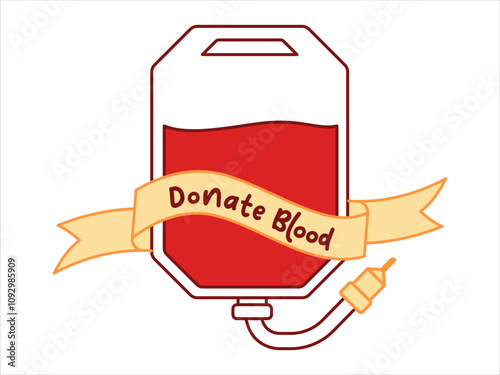 Donate blood bag donor donation help caring giving supply emergency lifesaver transfusion pack medical transfuse icon design set colorful