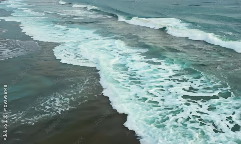 Waves of water of the river and the sea meet each other during high tide and low tide Waves of water of the river and the sea meet each other during high tide and low tide