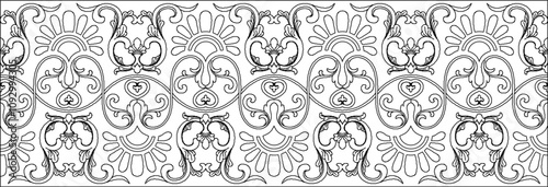 Vector sketch illustration silhouette design ornament decoration accessories classic vintage ethnic traditional floral natural