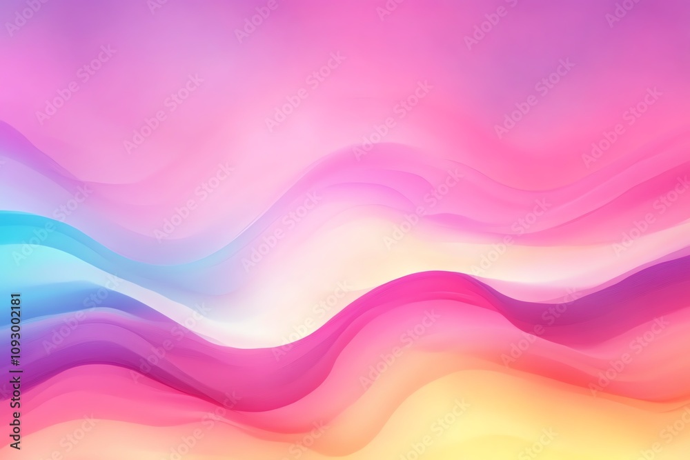 Colorful abstract wave design with soft gradients.