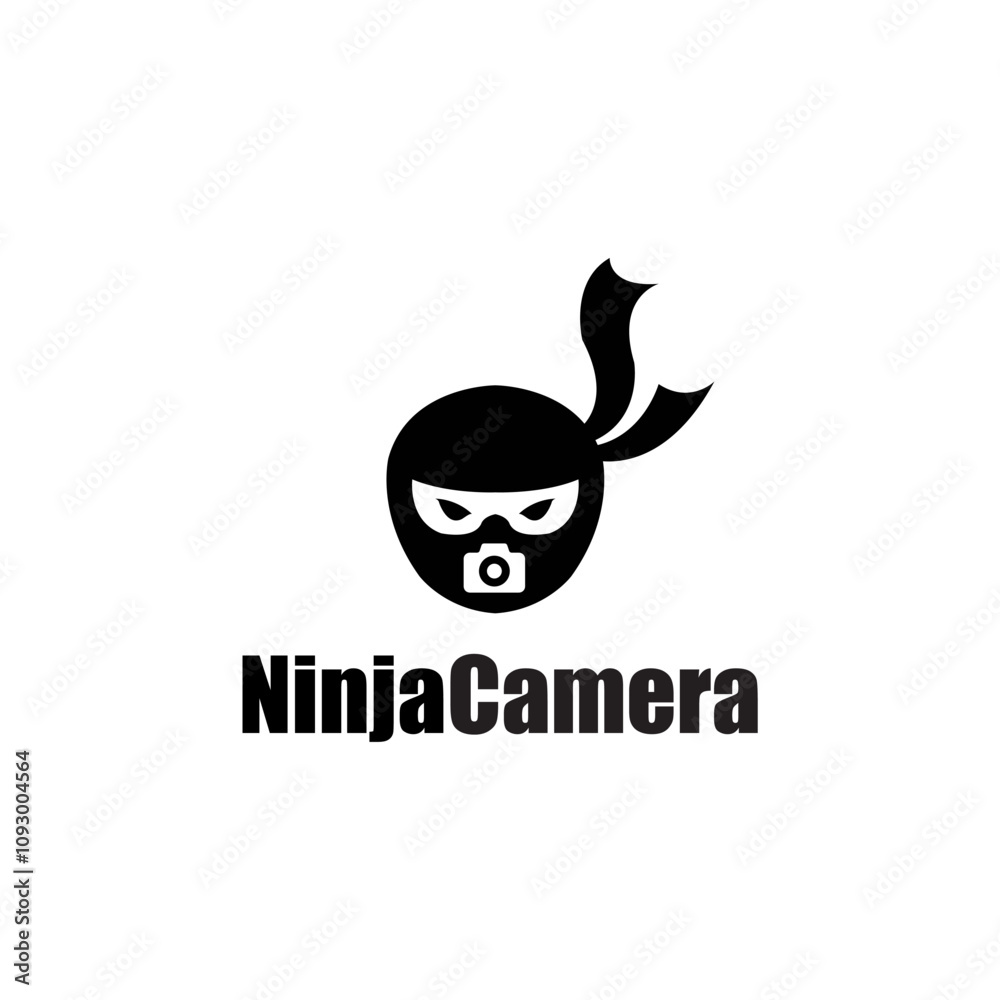 Ninja Camera Logo Vector Simple Ninja Camera Logo Vector Simple