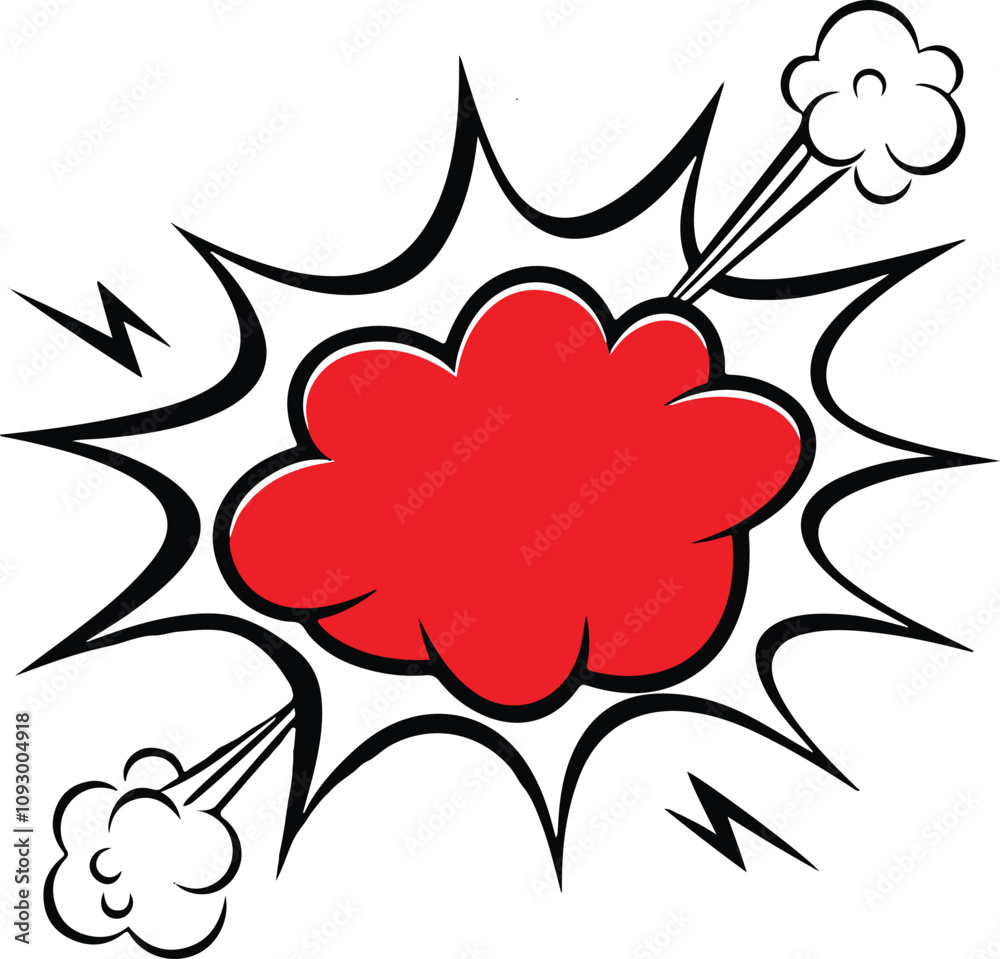 Blank red speech bubble pin vector Blank red speech bubble pin vector