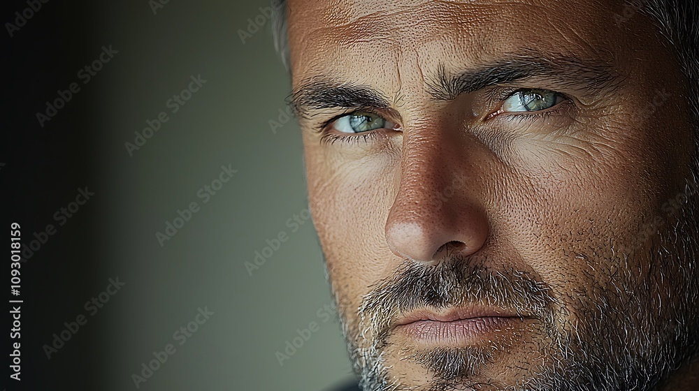 A close-up of a worker’s face, showing deep stress and frustration. The worker’s tired eyes, wrinkled brow, and clenched jaw reflect the pressure of working under demanding corporate conditions, A close-up of a worker’s face, showing deep stress and frustration. The worker’s tired eyes, wrinkled brow, and clenched jaw reflect the pressure of working under demanding corporate conditions,