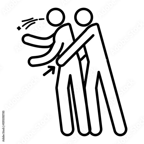Heimlich maneuvre icon