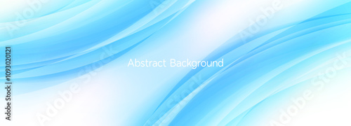 Blue abstract background. Futuristic digital high-technology pattern. Abstract blue wavy glowing lines on a blue background.