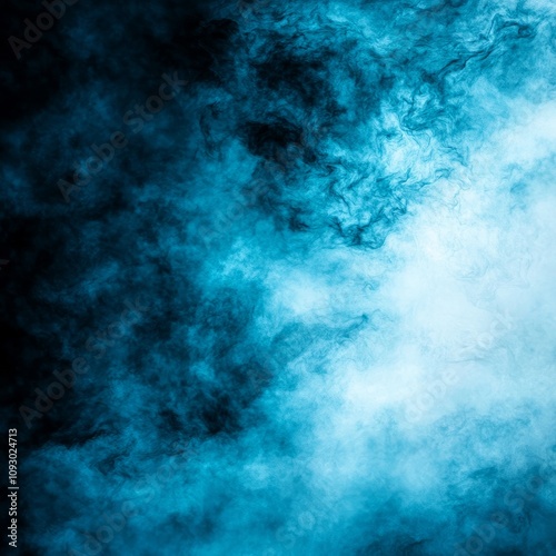 Abstract blue smoke texture background.