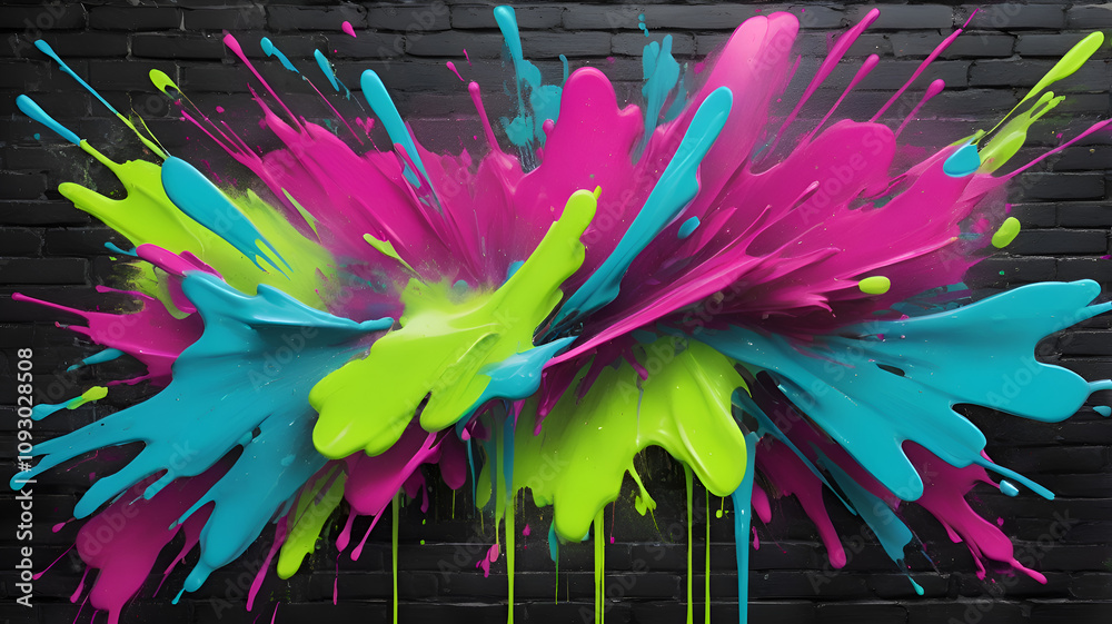 Obraz premium Neon Streaks 