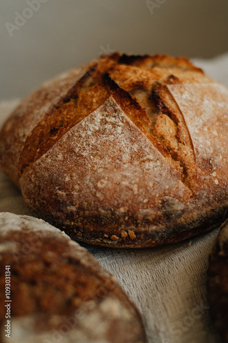 black and white craft bread