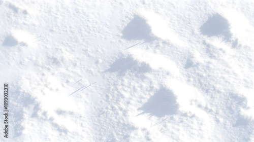 Snow texture background top view
