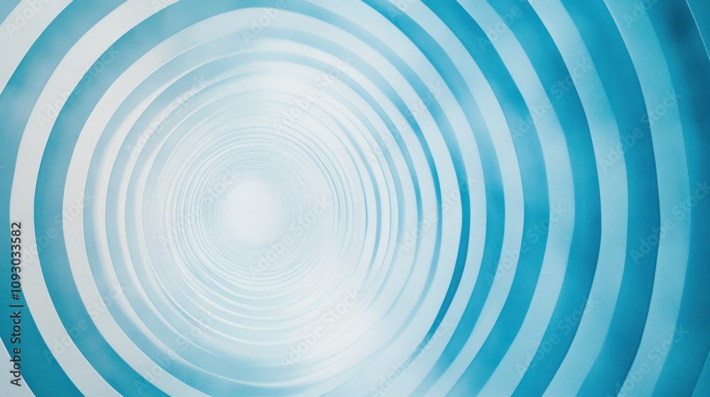 A modern abstract composition featuring concentric circle lines radiating outward on a soft light blue background. The geometric stripe design has thin, precise lines forming a harmonious A modern abstract composition featuring concentric circle lines radiating outward on a soft light blue background. The geometric stripe design has thin, precise lines forming a harmonious