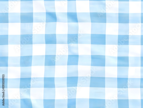 Light blue gingham pattern