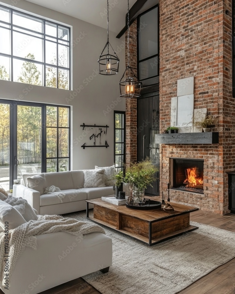living room with fireplace living room with fireplace