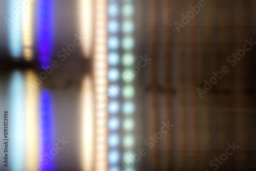 Frosted Glass Background with LED Light.