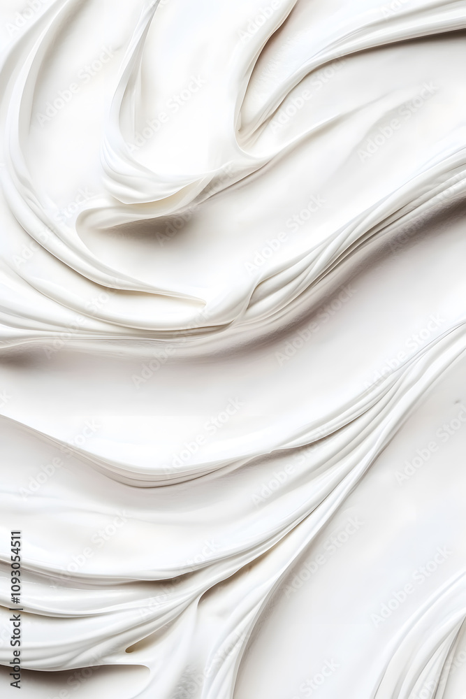 White cream swirl background White cream swirl background