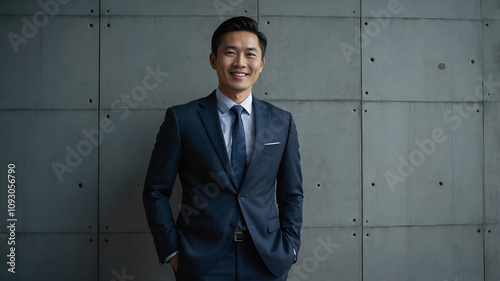 Portrait of an Asian businessman in suit