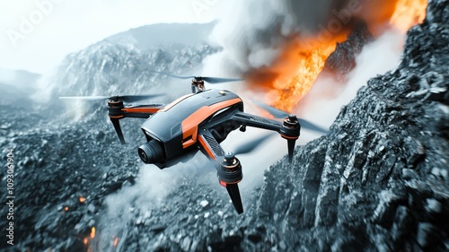 Innovative drone fire protection technology in smoky environments enhancing safety and innovation in fire management
