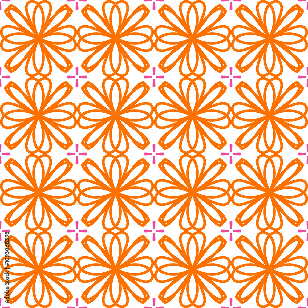 Thai floral pattern Thai floral pattern