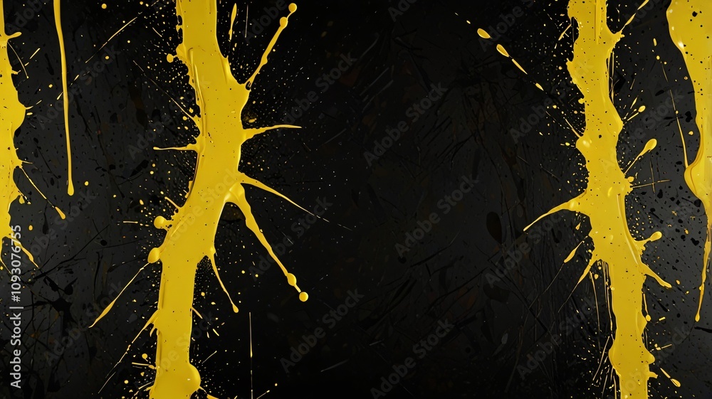 yellow and black , AI Generated.