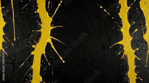 Obraz na płótnie yellow and black , AI Generated. w salonie