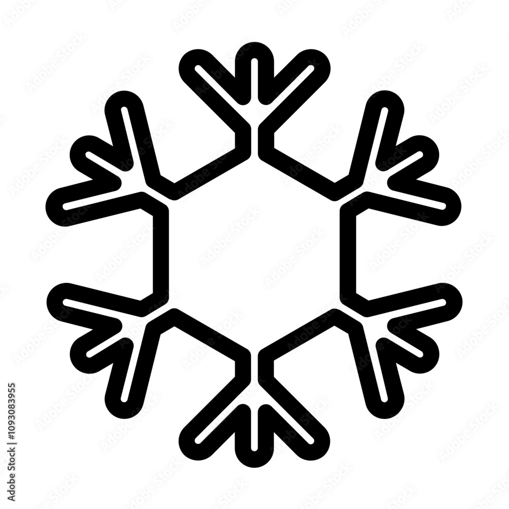Fototapeta premium Snowflak Icon