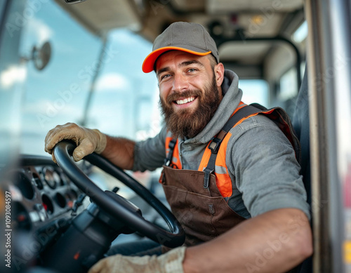 Man posing as a truck driver