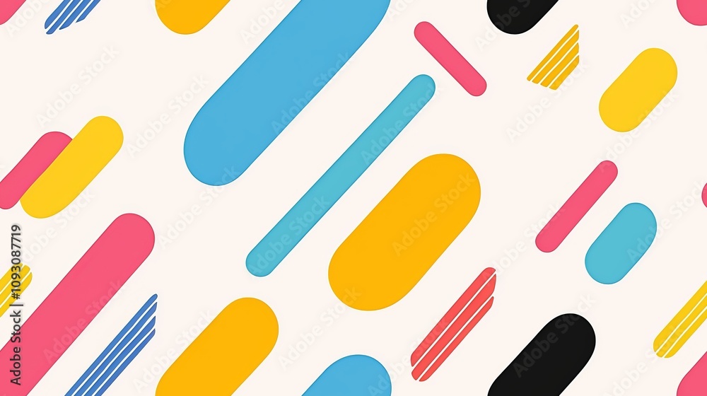Vibrant Geometric Pattern Design with Bold Colors and Shapes. Modern Abstract Background Vibrant Geometric Pattern Design with Bold Colors and Shapes. Modern Abstract Background