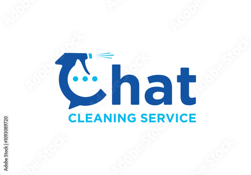 Online house cleaning service logo design template, logo for house cleaning service for hygienic home