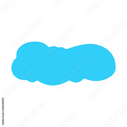 blue Cute cloud Text Box