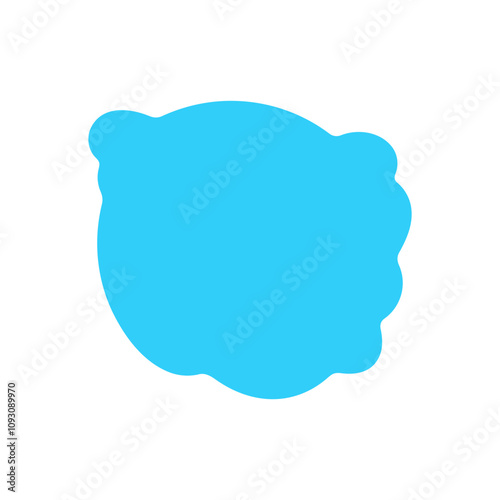 blue Cute cloud Text Box