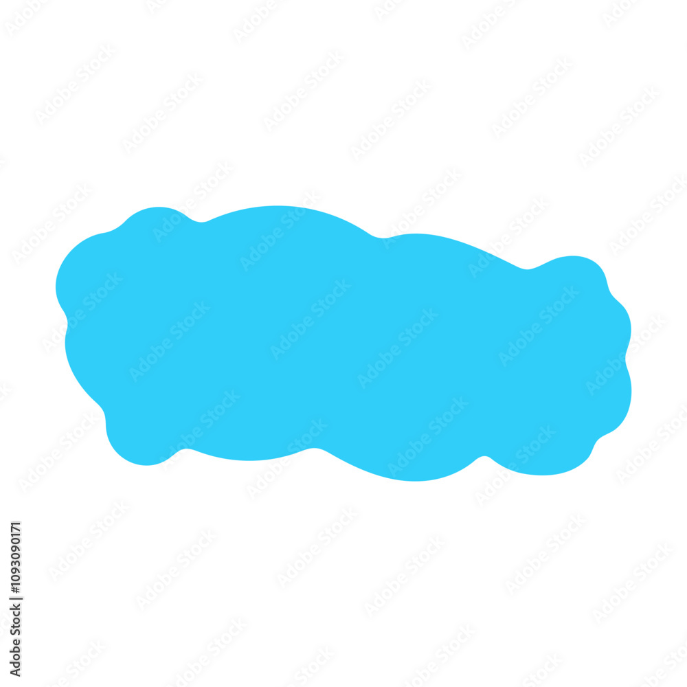 blue Cute cloud Text Box