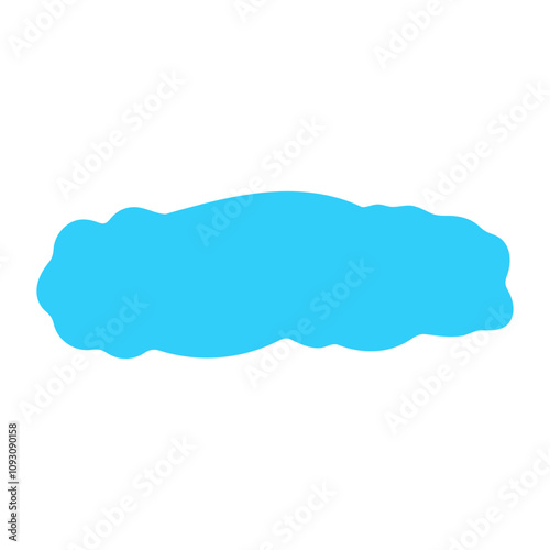 blue Cute cloud Text Box