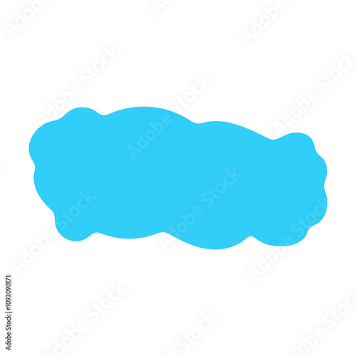 blue Cute cloud Text Box